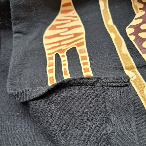 Vintage Cite' 90's T Shirt Dress With Giraffes - Picture 4 of 5